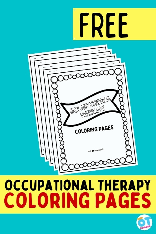 Occupational therapy coloring pages for therapy skills