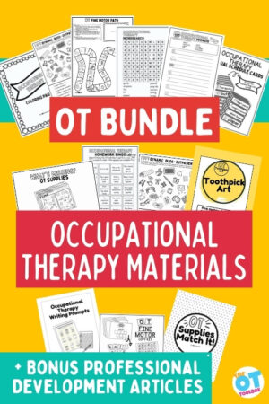 Occupational therapy materials bundle