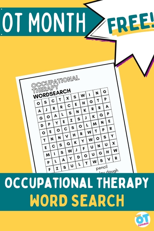 occupational therapy word search