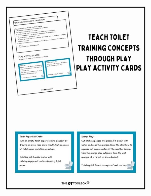 Potty Training Activities Cards