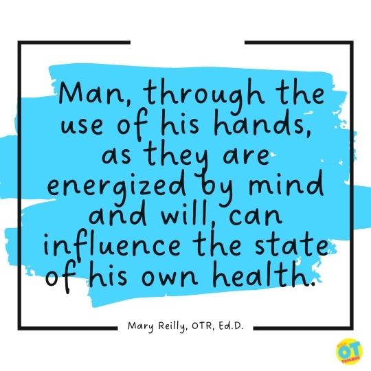 Man, through the use of his hands, as they are energized by mind and will, can influence the state of his own health.