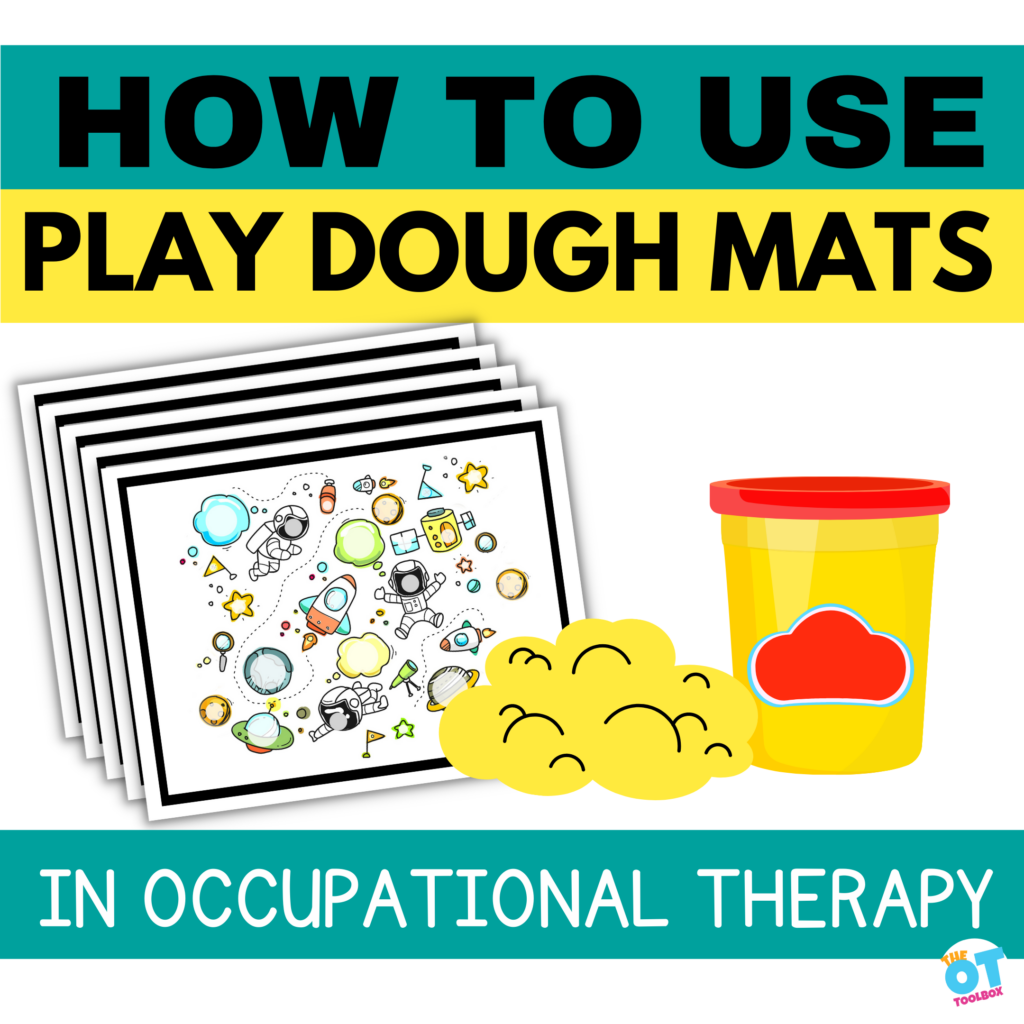 how to use play dough mats