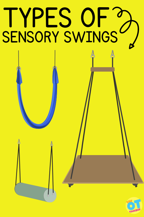 Sensory swings for sensory input and occupational therapy swings used in OT sessions