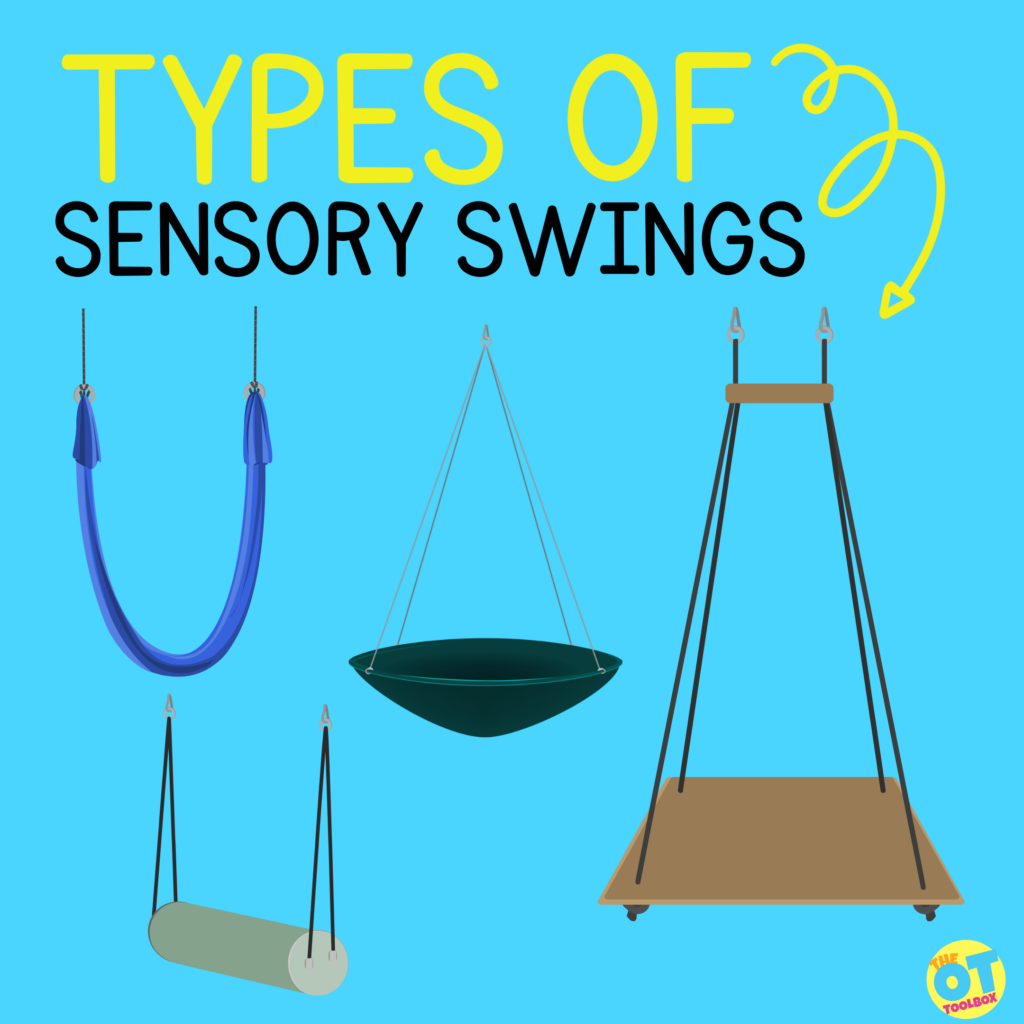 Types of sensory swings in occupational therapy and activities to do with sensory swings
