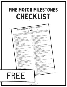 Fine motor checklist