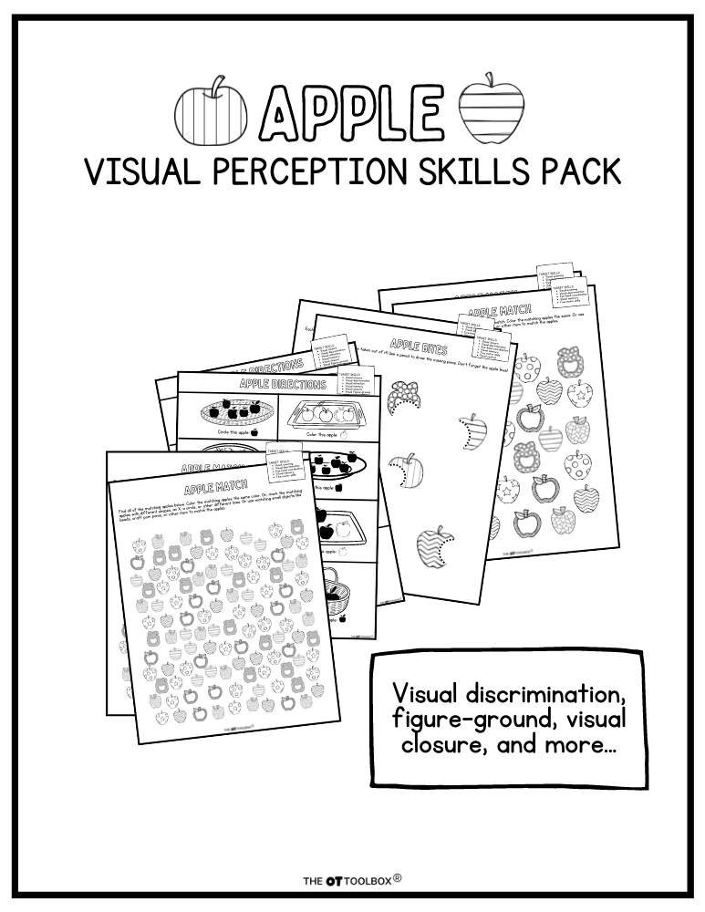 apple visual perception skills pack