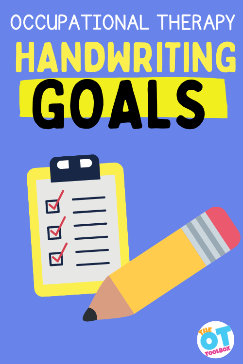 Occupational therapy handwriting goals for IEP