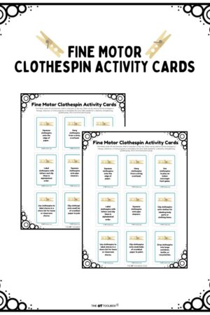 Clothespin Activities Cards