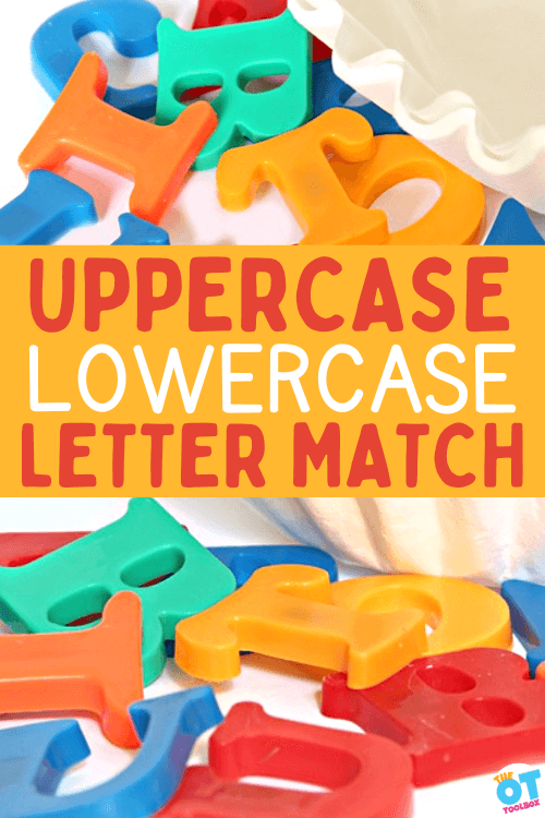 Uppercase and lowercase letter match activity