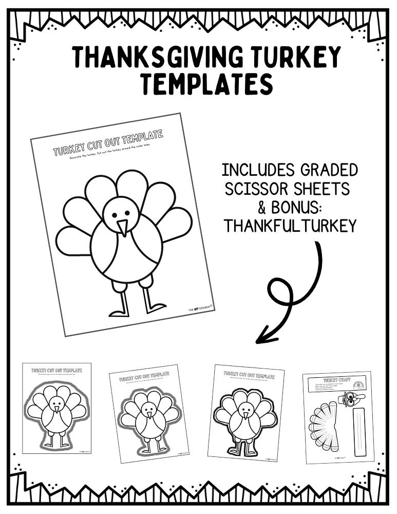 Thanksgiving turkey templates