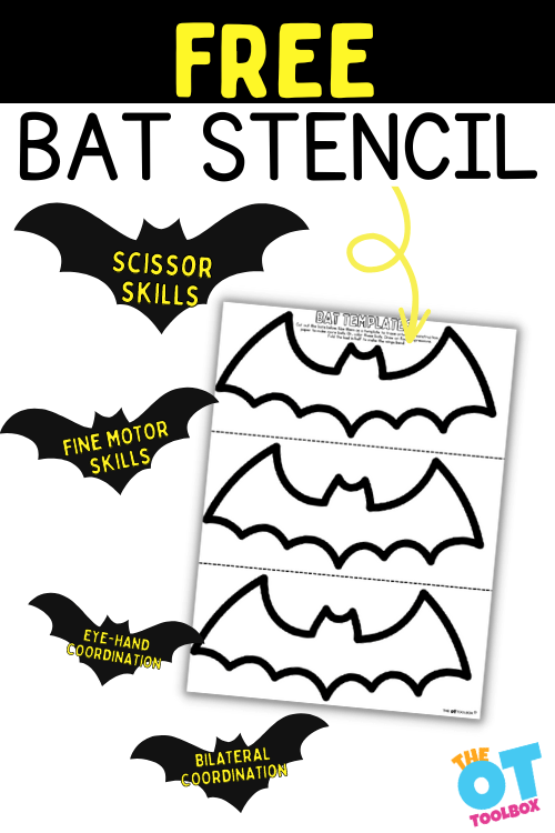 Bat stencil template