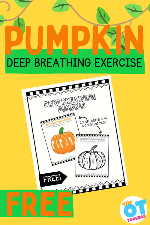 Pumpkin deep breathing exercise