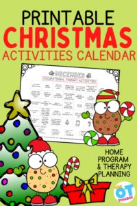 Christmas activities calendar
