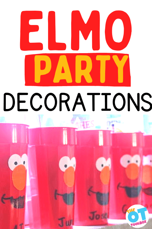 Elmo birthday decorations