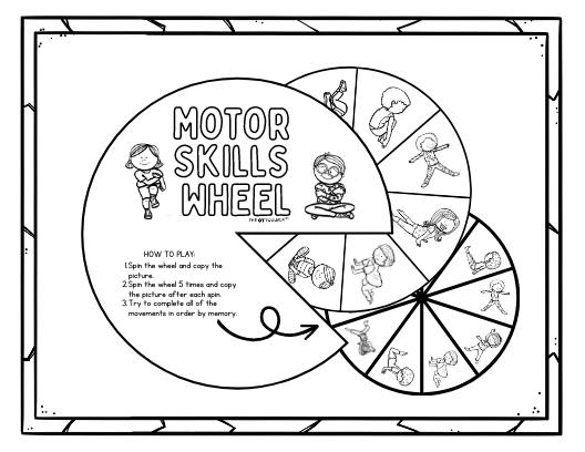 Motor skills exercise wheel