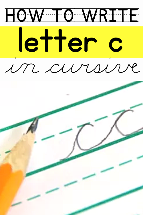 how to write c in cursive
