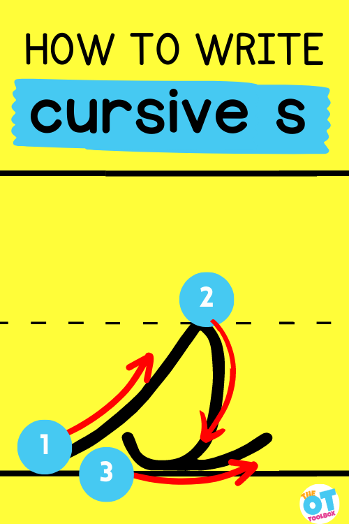 how to write cursive s