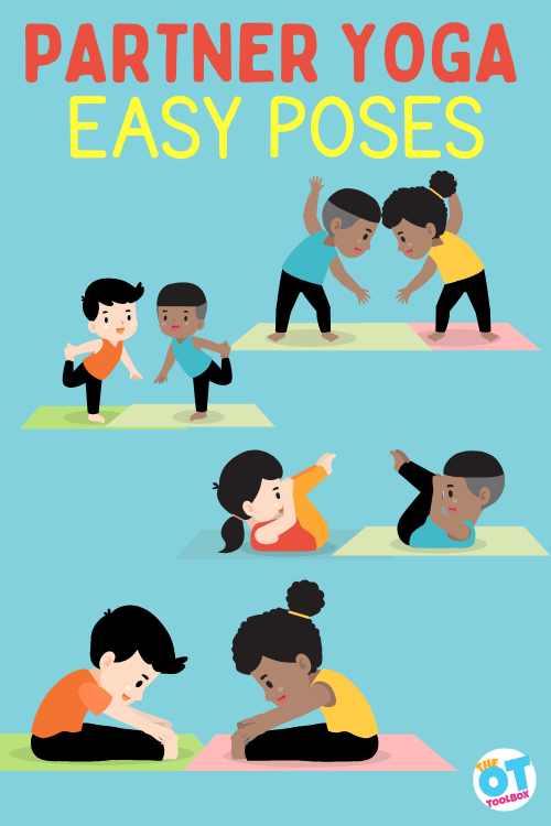 Easy partner yoga for kids