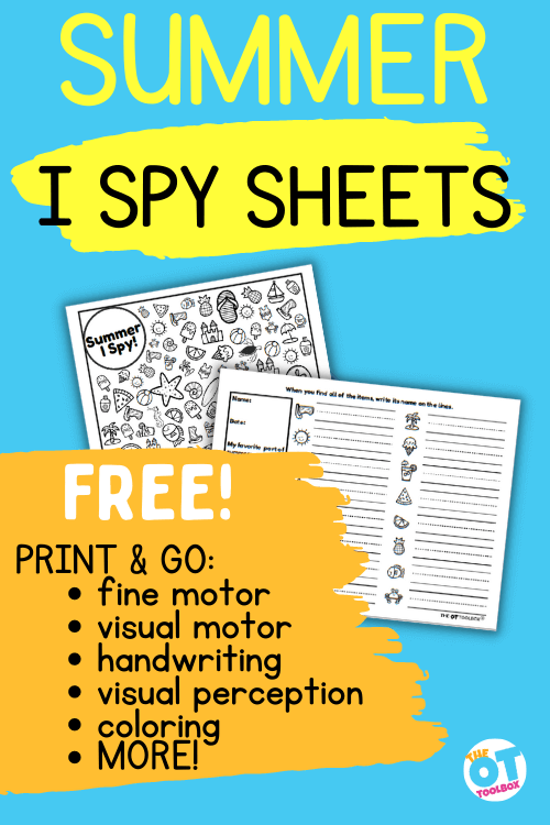 Summer I Spy The OT Toolbox