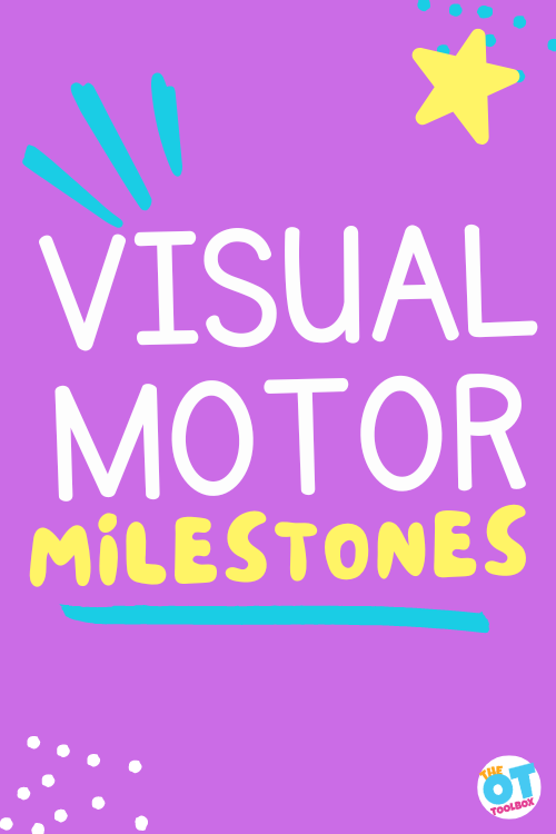 Visual motor developmental milestones