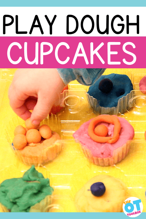play dough cupcakes