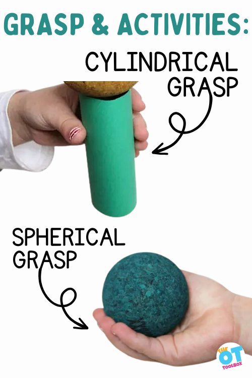 cylindrical grasp and spherical grasp development and activities