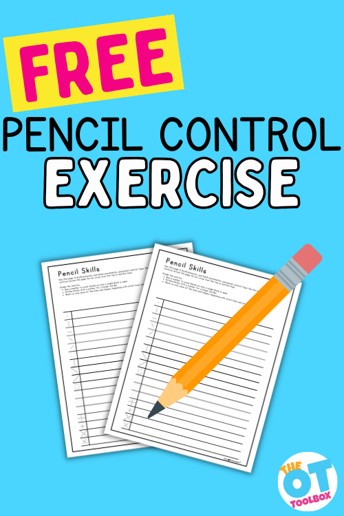 Pencil control exercises