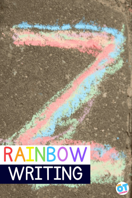 rainbow writing