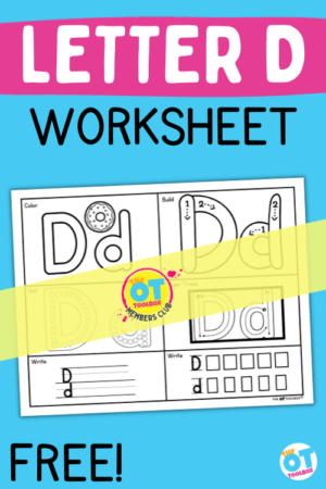 Letter D Worksheet - The OT Toolbox