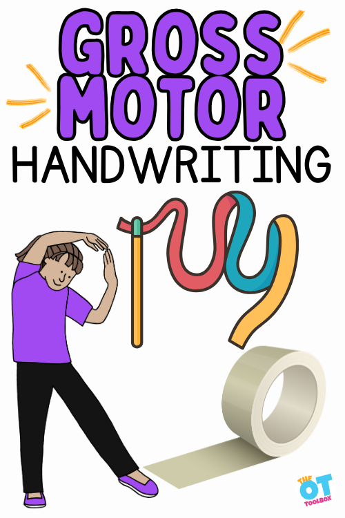 Gross motor handwriting activities