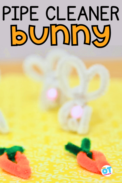 pipe cleaner bunny craft