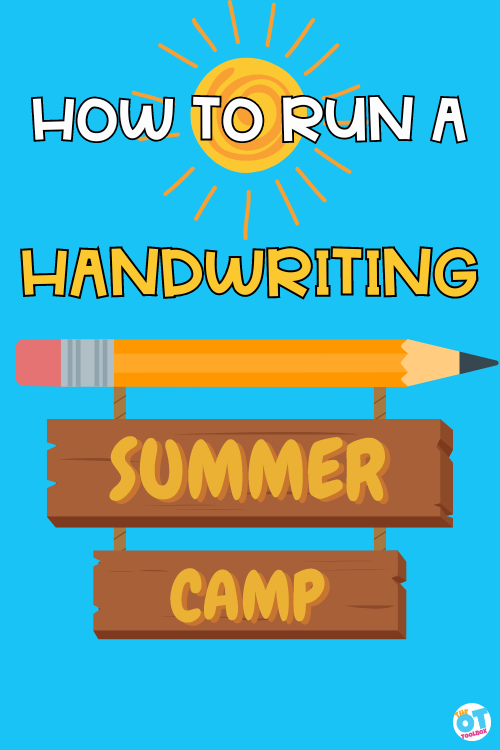 how to run a handwriting summer camp