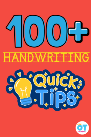 100 Handwriting Tips and Tricks Free Printables - The OT Toolbox