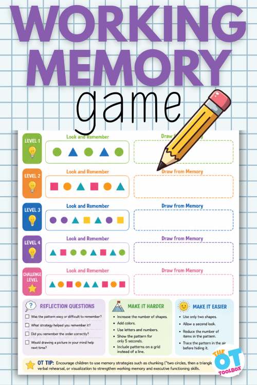working memory game