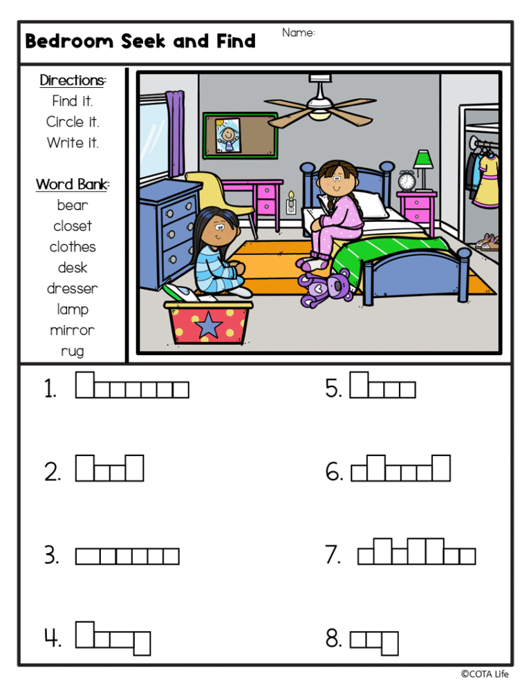 Seek & Find Scenes Handwriting Home and School Bundle - The OT Toolbox