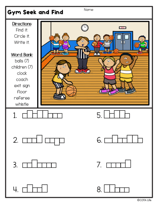 Seek & Find Scenes Handwriting Home and School Bundle - The OT Toolbox