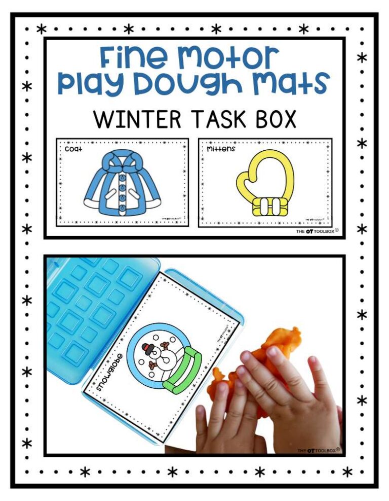Winter Fine Motor Task Boxes- Printable Set - The OT Toolbox