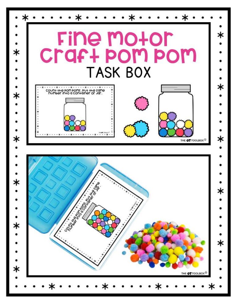 Winter Fine Motor Task Boxes- Printable Set - The OT Toolbox
