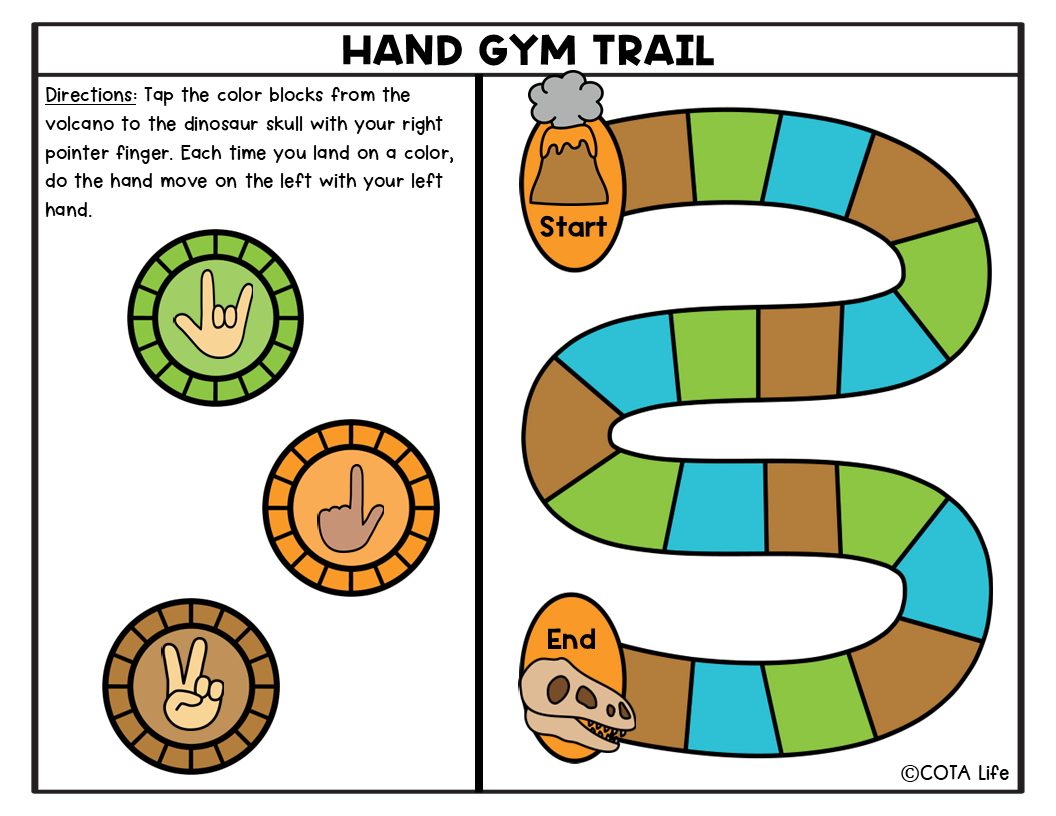 Hand Gym - Follow the Trail | Bilateral Coordination & Finger Dissociation Game - Image 5