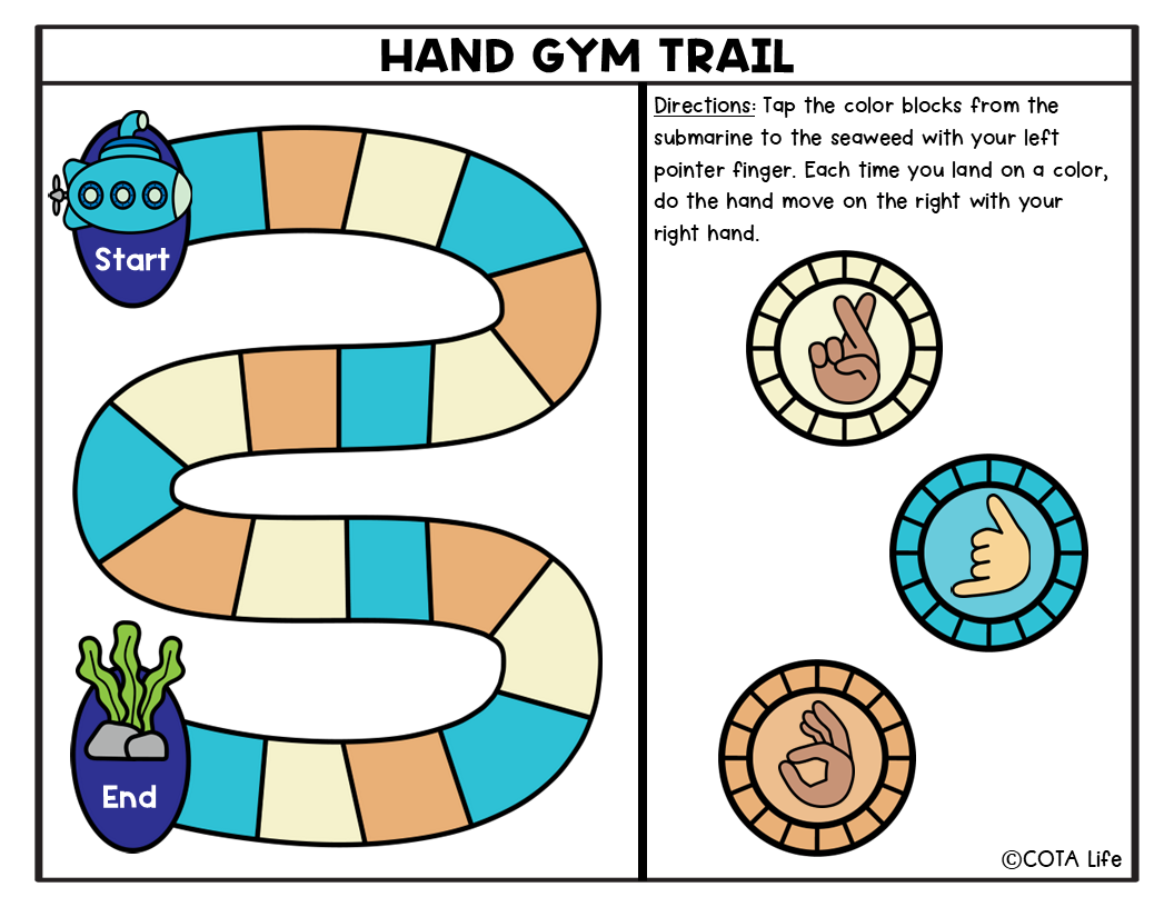 Hand Gym - Follow the Trail | Bilateral Coordination & Finger Dissociation Game - Image 4