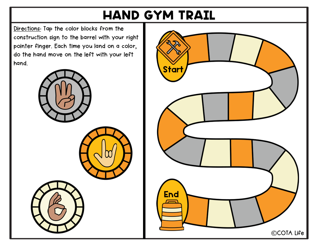Hand Gym - Follow the Trail | Bilateral Coordination & Finger Dissociation Game - Image 3