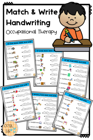 OT Letter Size Match & Write | Handwriting