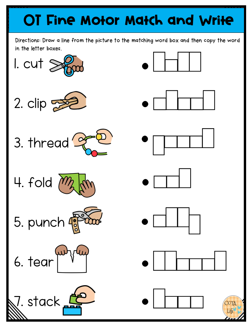 OT Letter Size Match & Write | Handwriting - Image 2