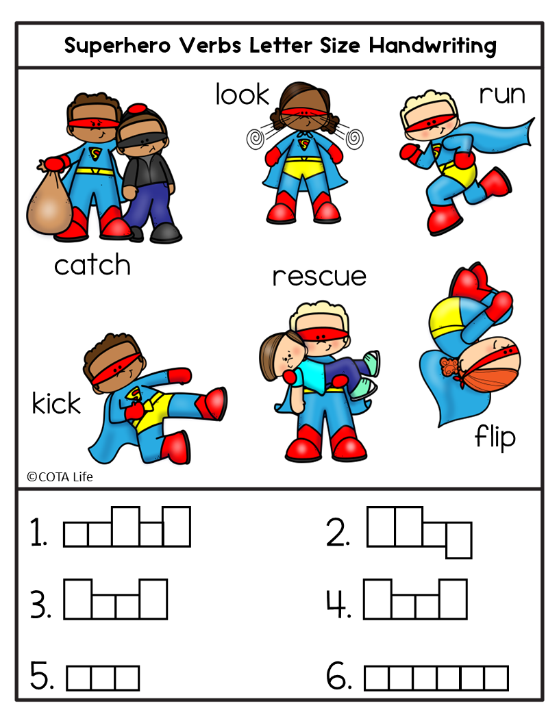 Superhero Writing Squad | Letter Size Handwriting - Image 3