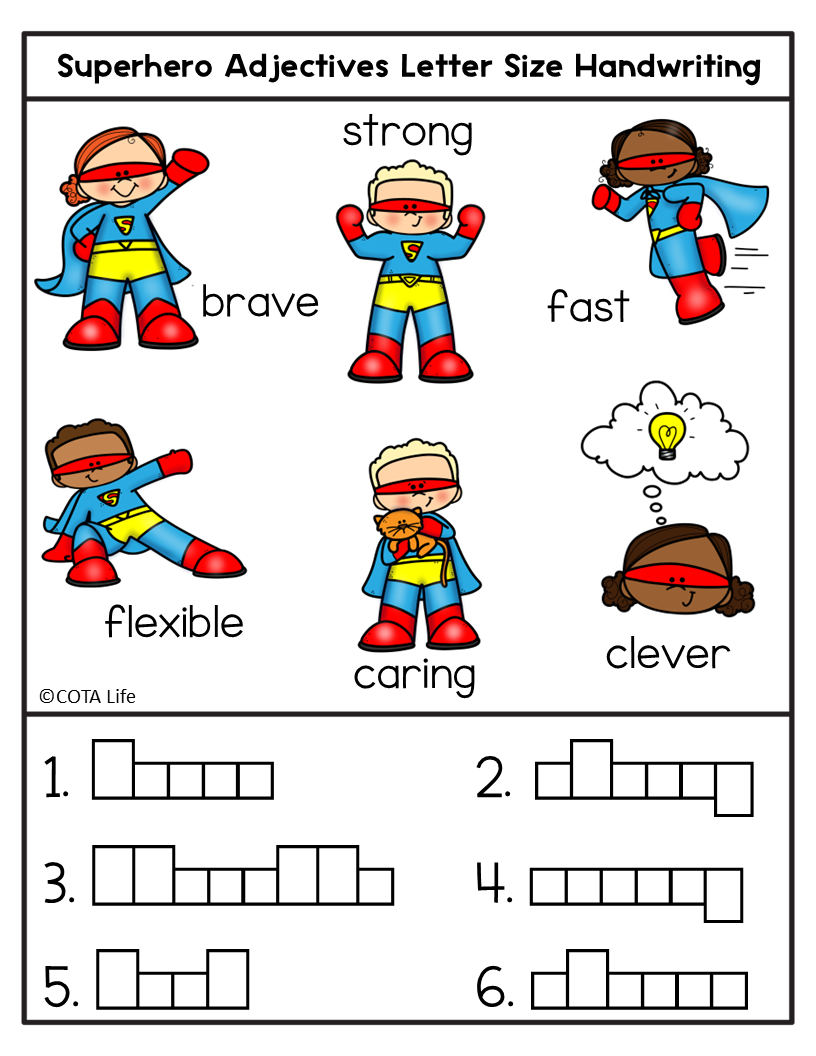 Superhero Writing Squad | Letter Size Handwriting - Image 6