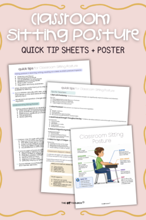 tips for classroom sitting posture at desk