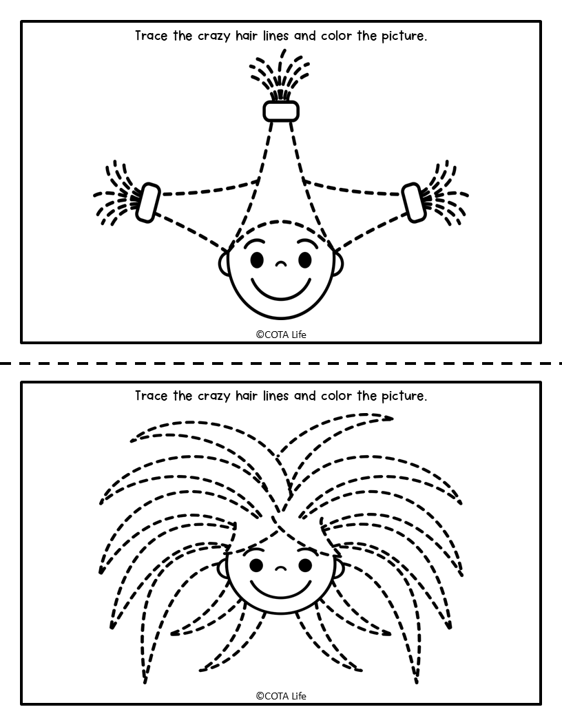 Crazy Hair Tracing Cards - Image 2