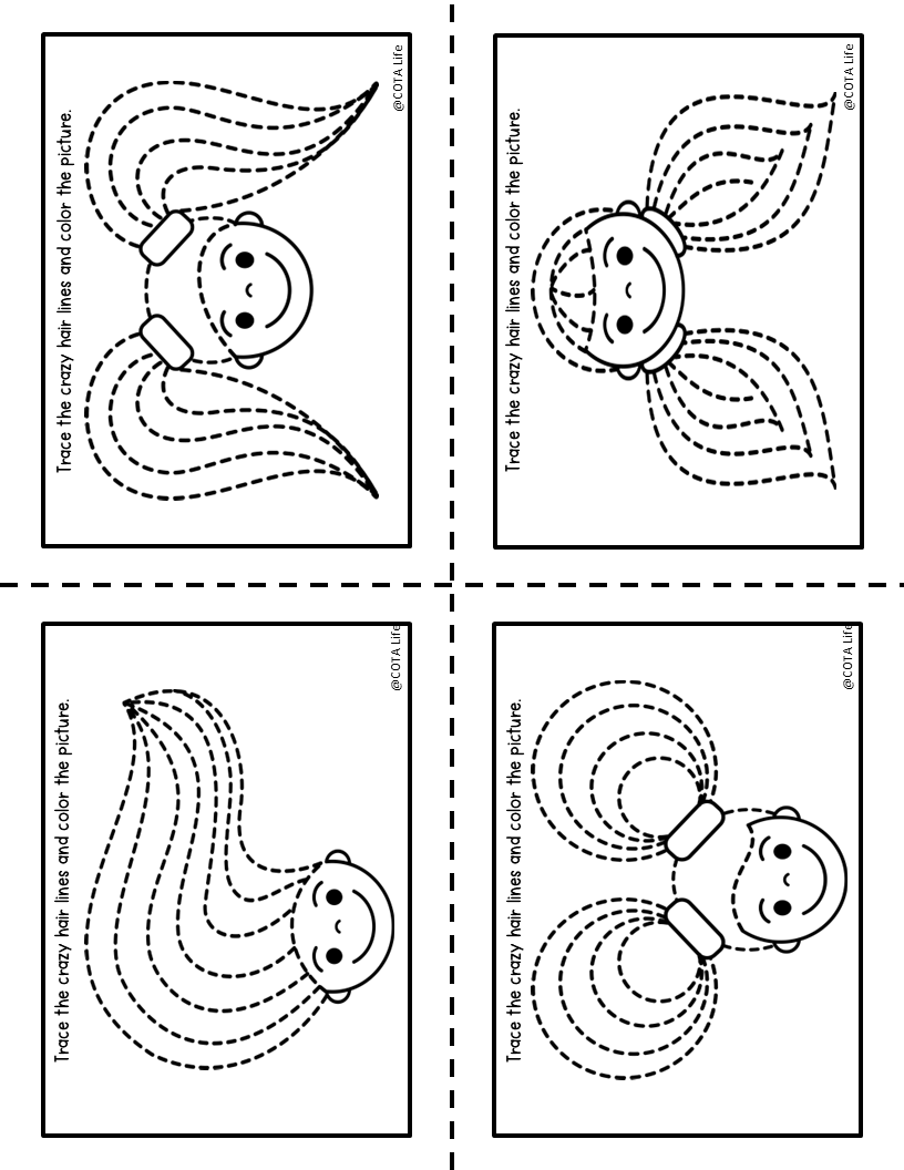 Crazy Hair Tracing Cards - Image 3