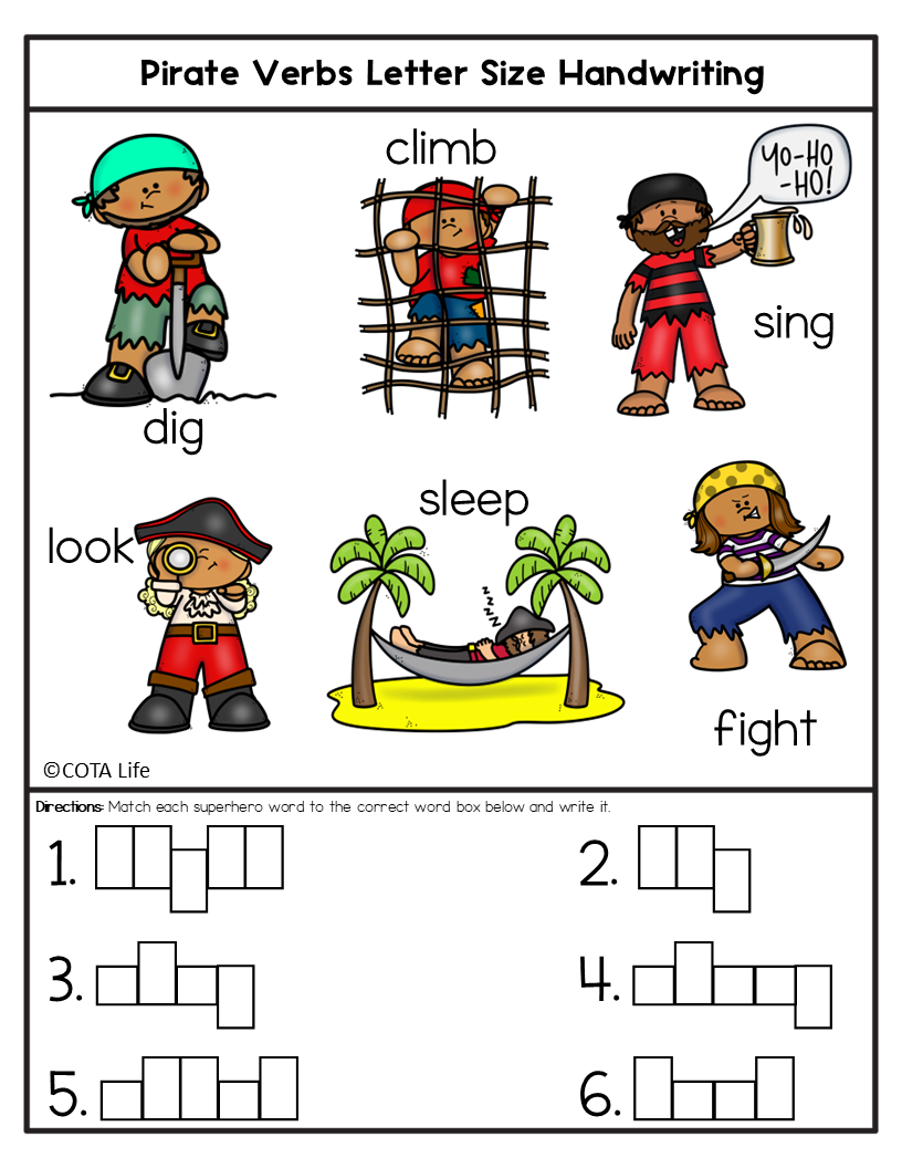 Pirate Writing Squad | Letter Size Handwriting - Image 3