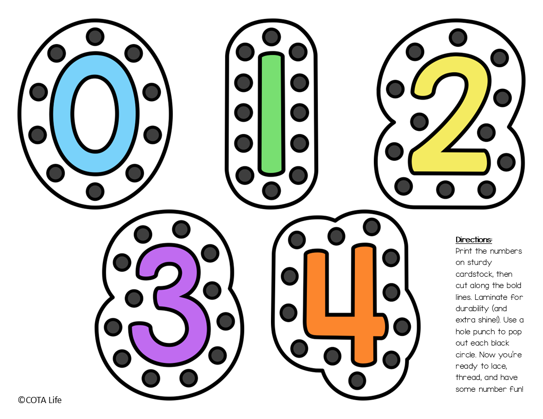 Cut, Punch, & Lace Letters, Numbers & Shapes - Image 4